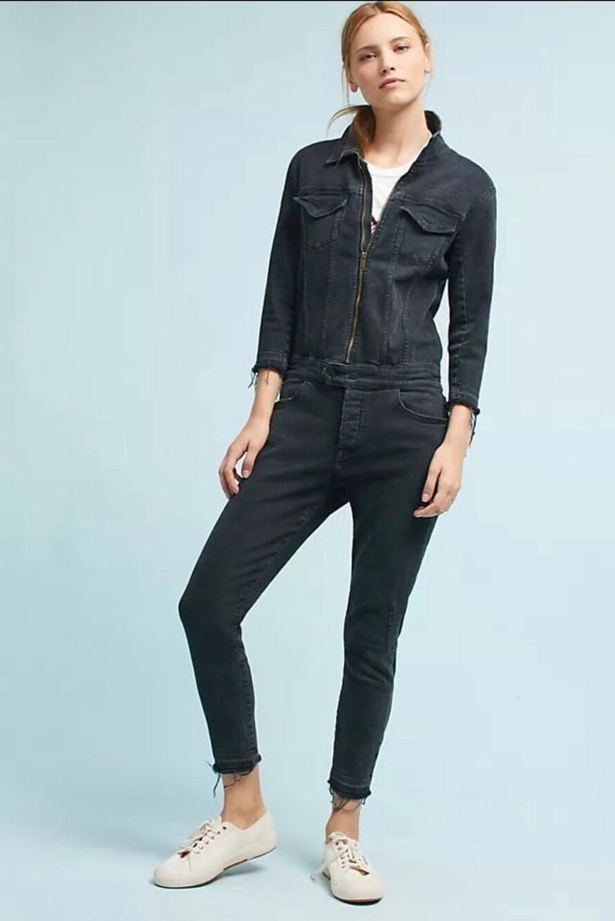 DL1961 Winnie Jumpsuit in Black Size Small